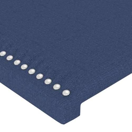 LED uzglavlje plavo 183 x 16 x 118/128 cm od tkanine - Plava 183 x 16 x 118/128 cm 1 Cijena