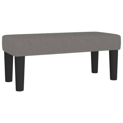 Krevet s oprugama i madracem tamnosivi 90 x 190 cm od tkanine - Tamno siva 90 x 190 cm Obično s čavlima Cijena