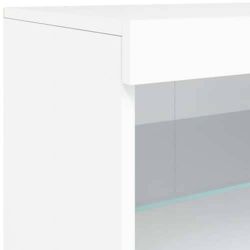Komoda s LED svjetlima bijela 142,5 x 37 x 67 cm - Bijela 1 Cijena