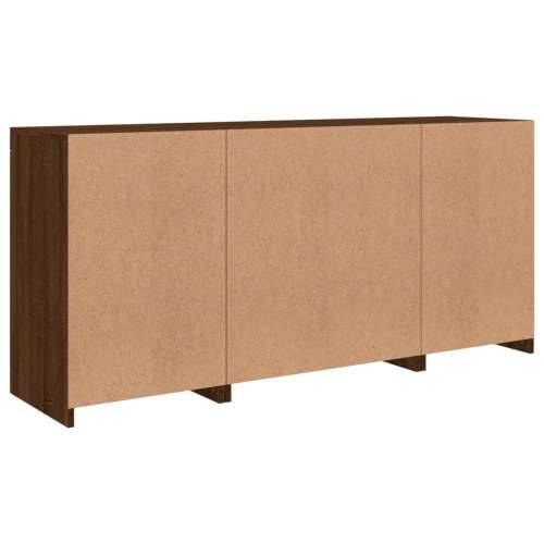 Komoda s LED svjetlima smeđa boja hrasta 142,5x37x67 cm - Smeđi hrast 1 Cijena