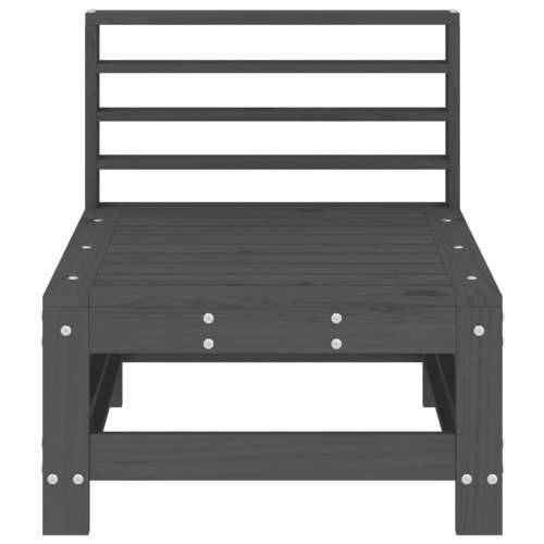 Srednja vrtna sofa siva od masivne borovine - Siva boja bora 1 srednja sofa Cijena