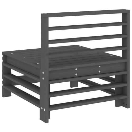 Srednja vrtna sofa siva od masivne borovine - Siva boja bora 1 srednja sofa Cijena