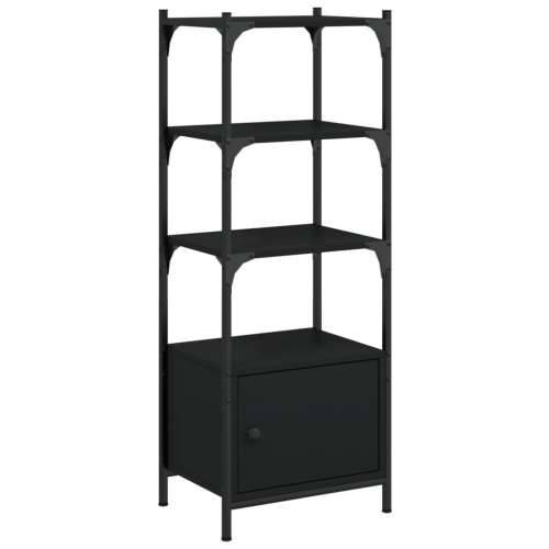 Regal za knjige 3 razine crni 41x30x109,5 cm konstruirano drvo - Crna 1 41 cm Cijena
