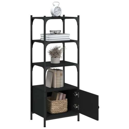 Regal za knjige 3 razine crni 41x30x109,5 cm konstruirano drvo - Crna 1 41 cm Cijena