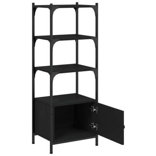 Regal za knjige 3 razine crni 41x30x109,5 cm konstruirano drvo - Crna 1 41 cm Cijena