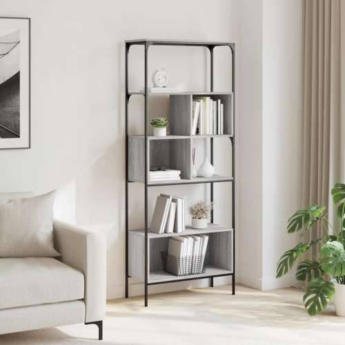 Regal za knjige s 5 razina siva boja hrasta 76x33x188,5cm - Sivi hrast sonoma 1 Cijena