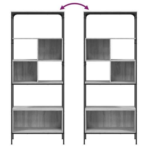 Regal za knjige s 5 razina siva boja hrasta 76x33x188,5cm - Sivi hrast sonoma 1 Cijena
