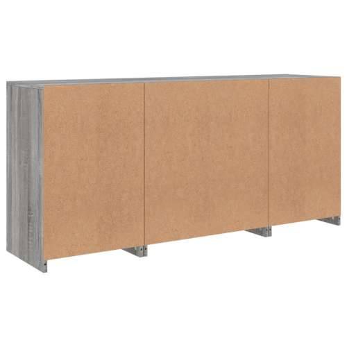 Komoda s LED svjetlima boja sivog hrasta 142,5x37x67 cm - Sivi hrast sonoma 1 Cijena