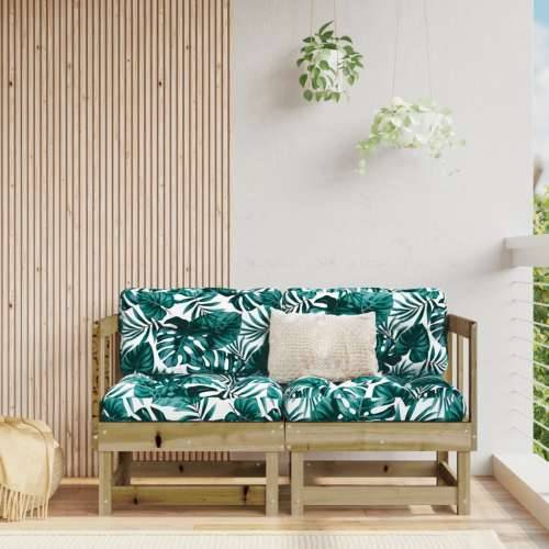 Kutne vrtne sofe 2 kom od impregnirane borovine - Prirodno impregnirano 1 Kutna sofa (2 kom) Cijena