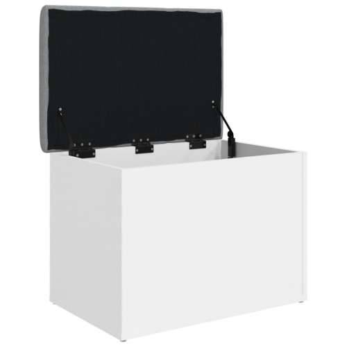 Klupa za pohranu bijela 62 x 42 x 45 cm od konstruiranog drva - Bijela 62 x 42 x 45 cm Cijena