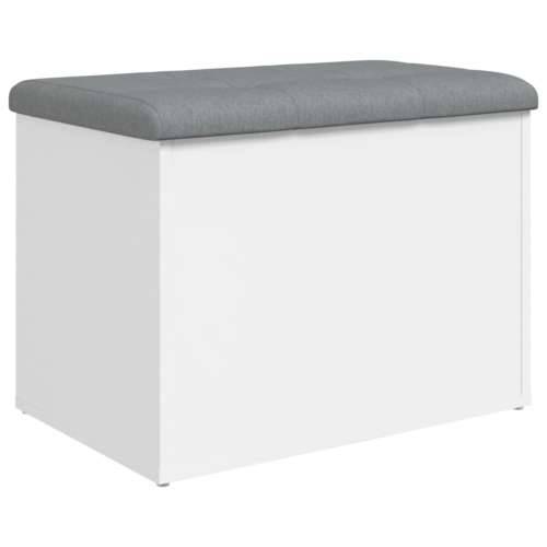 Klupa za pohranu bijela 62 x 42 x 45 cm od konstruiranog drva - Bijela 62 x 42 x 45 cm Cijena