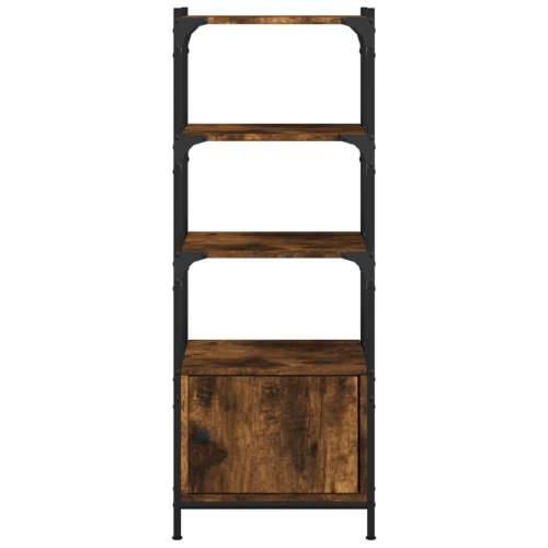 Regal za knjige s 3 razine boja hrasta 41x30x109,5 cm drveni - Dimljeni hrast 1 41 cm Cijena