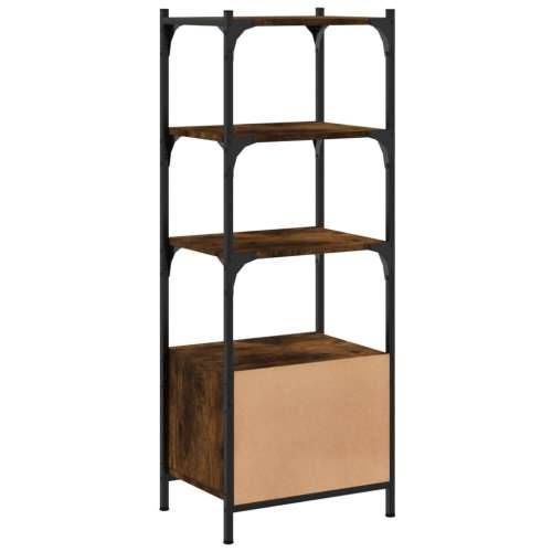 Regal za knjige s 3 razine boja hrasta 41x30x109,5 cm drveni - Dimljeni hrast 1 41 cm Cijena