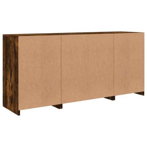 Komoda s LED svjetlima boja dimljenog hrasta 142,5x37x67 cm - Dimljeni hrast 1 Cijena