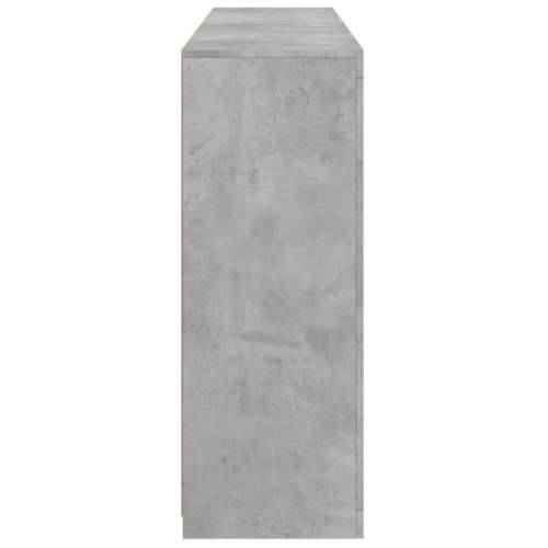 Komoda s LED svjetlima 3 kom siva boja betona konstruirano drvo - Beton siva 3 Cijena