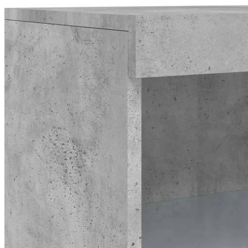 Komoda s LED svjetlima 3 kom siva boja betona konstruirano drvo - Beton siva 3 Cijena