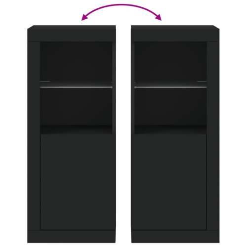 Komoda s LED svjetlima crna 41x37x100 cm - Crna 1 Cijena