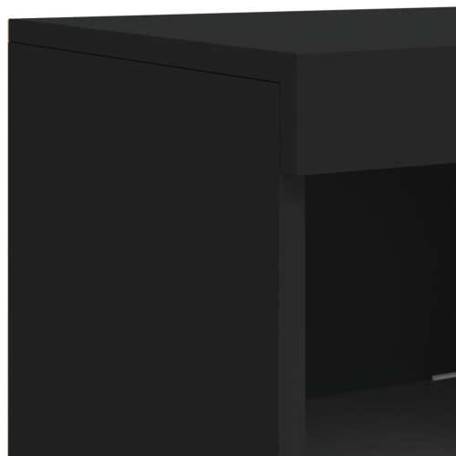 Komoda s LED svjetlima crna 41x37x100 cm - Crna 1 Cijena