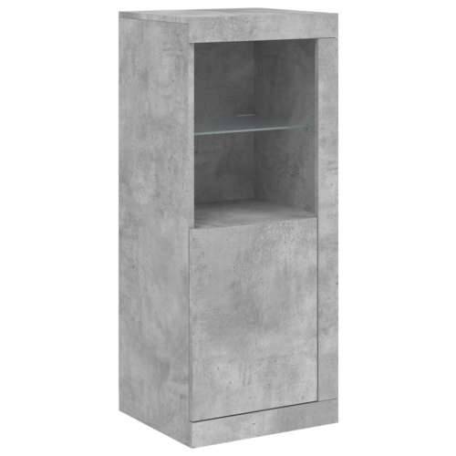 Komoda s LED svjetlima siva boja betona 41x37x100 cm - Beton siva 1 Cijena