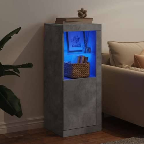Komoda s LED svjetlima siva boja betona 41x37x100 cm - Beton siva 1 Cijena