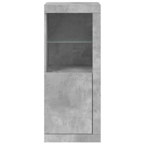 Komoda s LED svjetlima siva boja betona 41x37x100 cm - Beton siva 1 Cijena