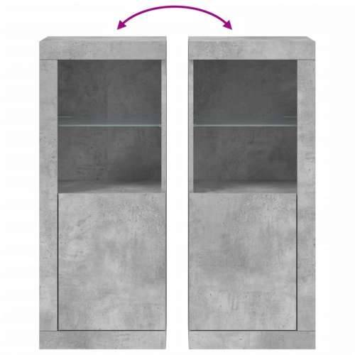 Komoda s LED svjetlima siva boja betona 41x37x100 cm - Beton siva 1 Cijena