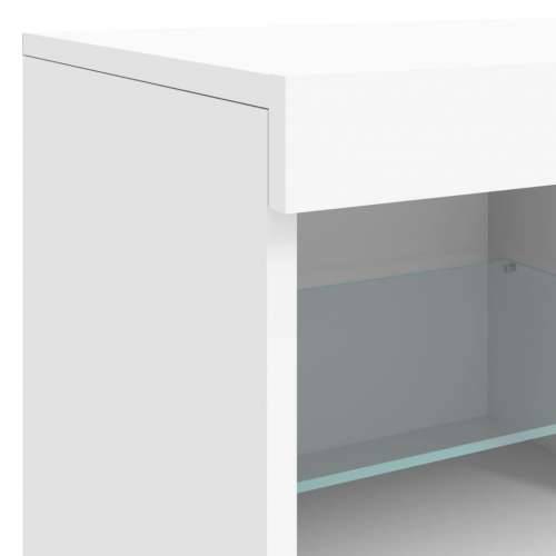 Komoda s LED svjetlima bijela 81x37x67 cm - Bijela 1 Cijena