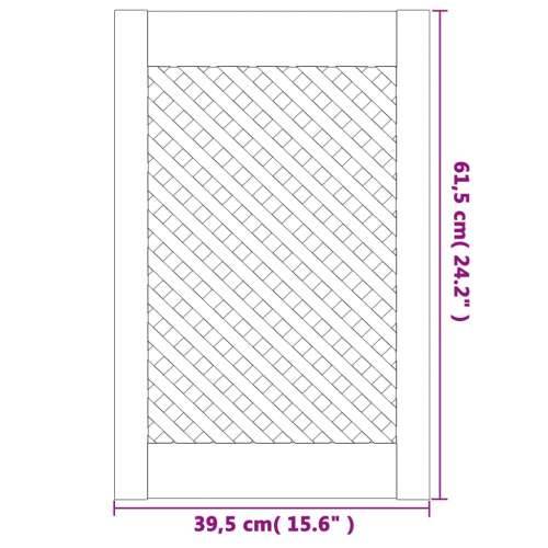 Vrata za ormarić rešetkasti dizajn 2 kom 39,5x61,5 cm borovina - 39.5 x 61.5 cm 2 Cijena