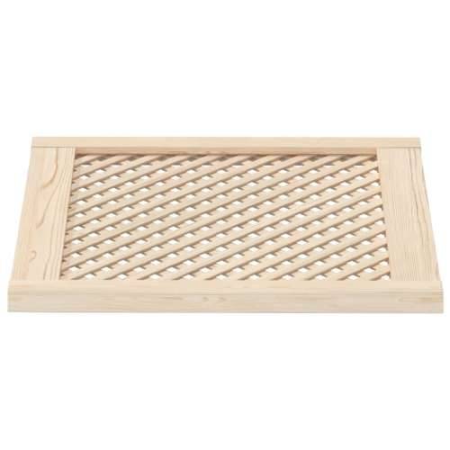 Vrata za ormarić rešetkasti dizajn 2 kom 59,5x61,5 cm borovina - 59.5 x 61.5 cm 2 Cijena