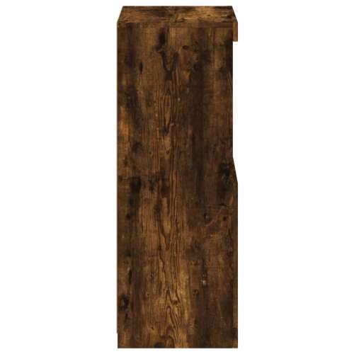 Komoda s LED svjetlima boja dimljenog hrasta 41x37x100 cm - Dimljeni hrast 1 Cijena