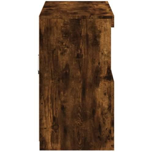 Komoda s LED svjetlima boja dimljenog hrasta 81x37x67 cm - Dimljeni hrast 1 Cijena