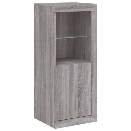 Komoda s LED svjetlima boja sivog hrasta 41x37x100 cm - Sivi hrast sonoma 1 Cijena