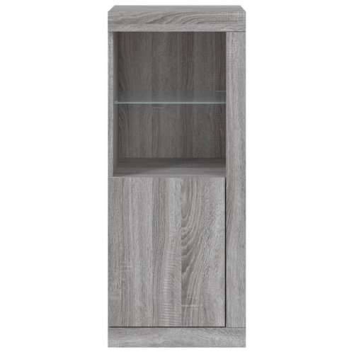 Komoda s LED svjetlima boja sivog hrasta 41x37x100 cm - Sivi hrast sonoma 1 Cijena