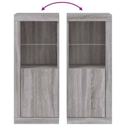Komoda s LED svjetlima boja sivog hrasta 41x37x100 cm - Sivi hrast sonoma 1 Cijena