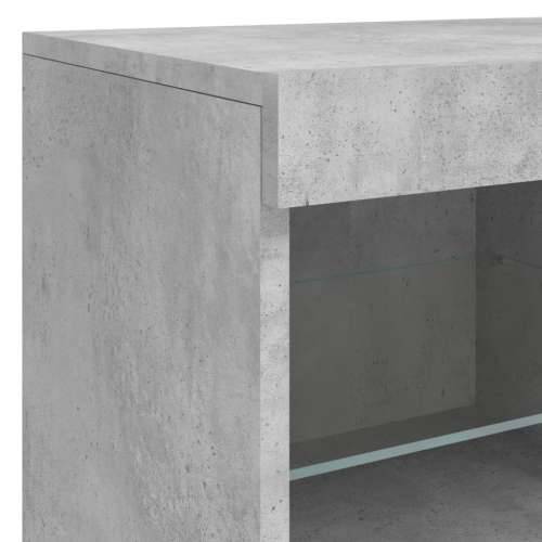 Komoda s LED svjetlima siva boja betona 81x37x67 cm - Beton siva 1 Cijena