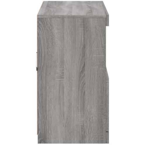 Komoda s LED svjetlima boja sivog hrasta 81x37x67 cm - Sivi hrast sonoma 1 Cijena
