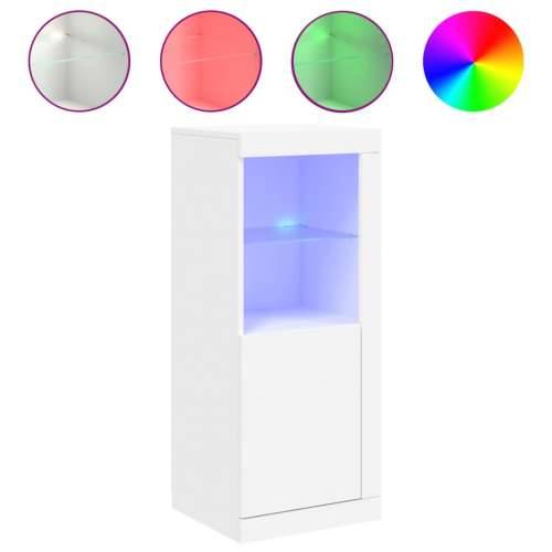 Komoda s LED svjetlima bijela 41x37x100 cm - Bijela 1 Cijena
