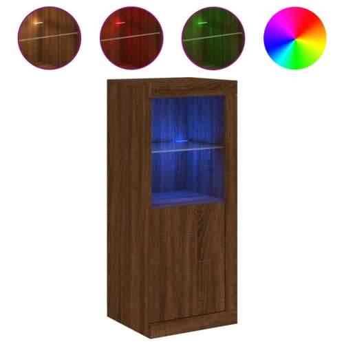 Komoda s LED svjetlima boja smeđeg hrasta 41x37x100 cm - Smeđi hrast 1 Cijena