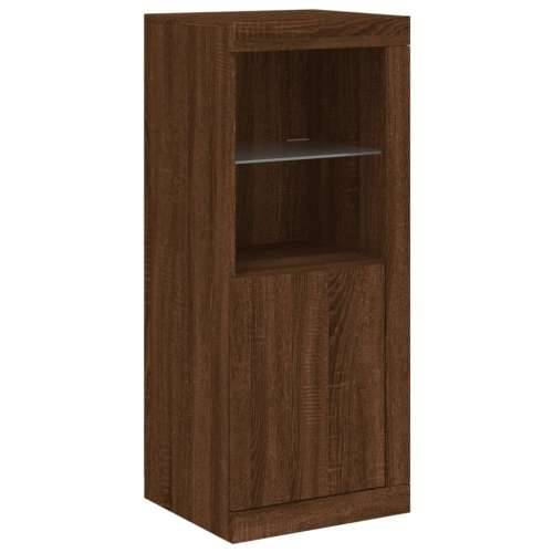 Komoda s LED svjetlima boja smeđeg hrasta 41x37x100 cm - Smeđi hrast 1 Cijena