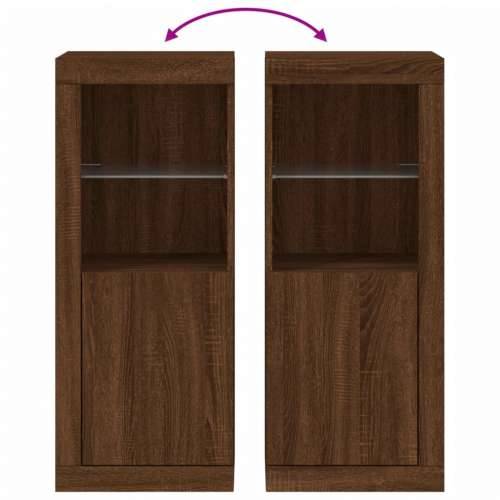Komoda s LED svjetlima boja smeđeg hrasta 41x37x100 cm - Smeđi hrast 1 Cijena