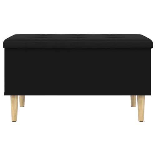 Klupa za pohranu crna 82x42x46 cm od konstruiranog drva - Crna 82 x 42 x 46 cm Cijena