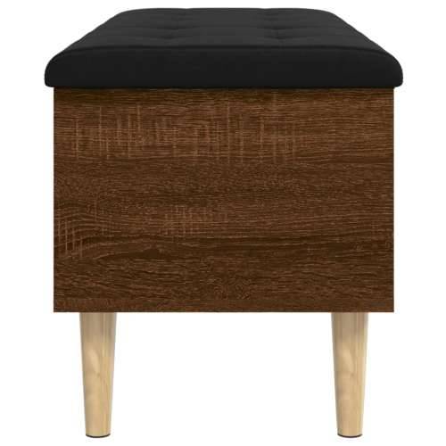 Klupa za pohranu boja hrasta 102x42x46 cm od konstruiranog drva - Smeđi hrast 102 x 42 x 46 cm Cijena