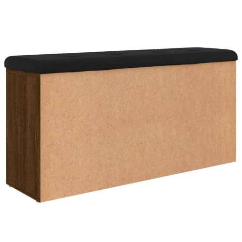 Klupa za cipele smeđa boja hrasta 102x32x50cm konstruirano drvo - Smeđi hrast Cijena