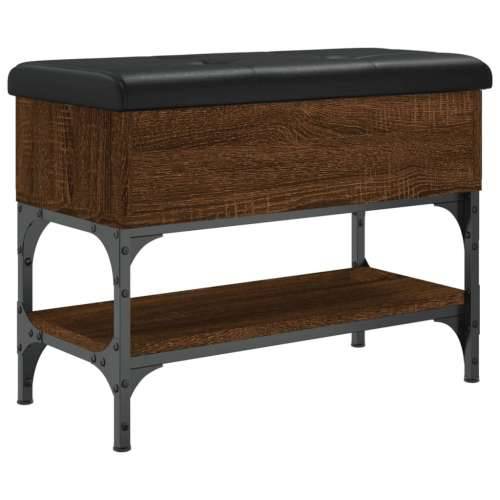 Klupa za cipele smeđa boja hrasta 62x32x45 cm konstruirano drvo - Smeđi hrast 62 x 32 x 45 cm Cijena