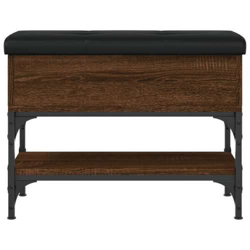 Klupa za cipele smeđa boja hrasta 62x32x45 cm konstruirano drvo - Smeđi hrast 62 x 32 x 45 cm Cijena