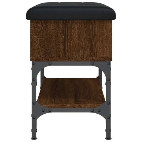 Klupa za cipele smeđa boja hrasta 62x32x45 cm konstruirano drvo - Smeđi hrast 62 x 32 x 45 cm Cijena