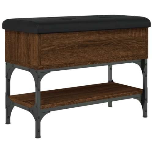 Klupa za cipele smeđa boja hrasta 62x32x45 cm konstruirano drvo - Smeđi hrast 62 x 32 x 45 cm Cijena
