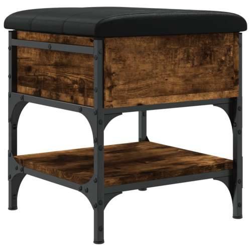 Klupa za cipele boja hrasta 42x42x45 cm konstruirano drvo - Dimljeni hrast 42 x 42 x 45 cm Cijena