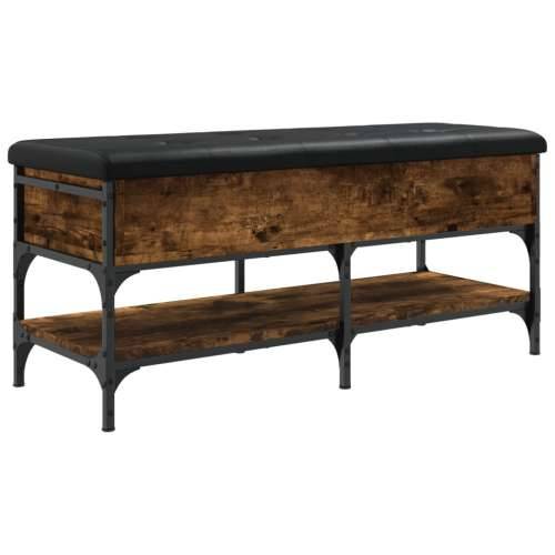 Klupa za cipele boja hrasta 102x42x45 cm konstruirano drvo - Dimljeni hrast 102 x 42 x 45 cm Cijena