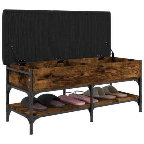 Klupa za cipele boja hrasta 102x42x45 cm konstruirano drvo - Dimljeni hrast 102 x 42 x 45 cm Cijena